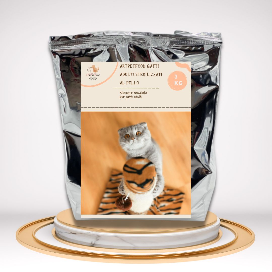 Alimento completo per gatti adulti sterilizzati con pollo | 3 KG