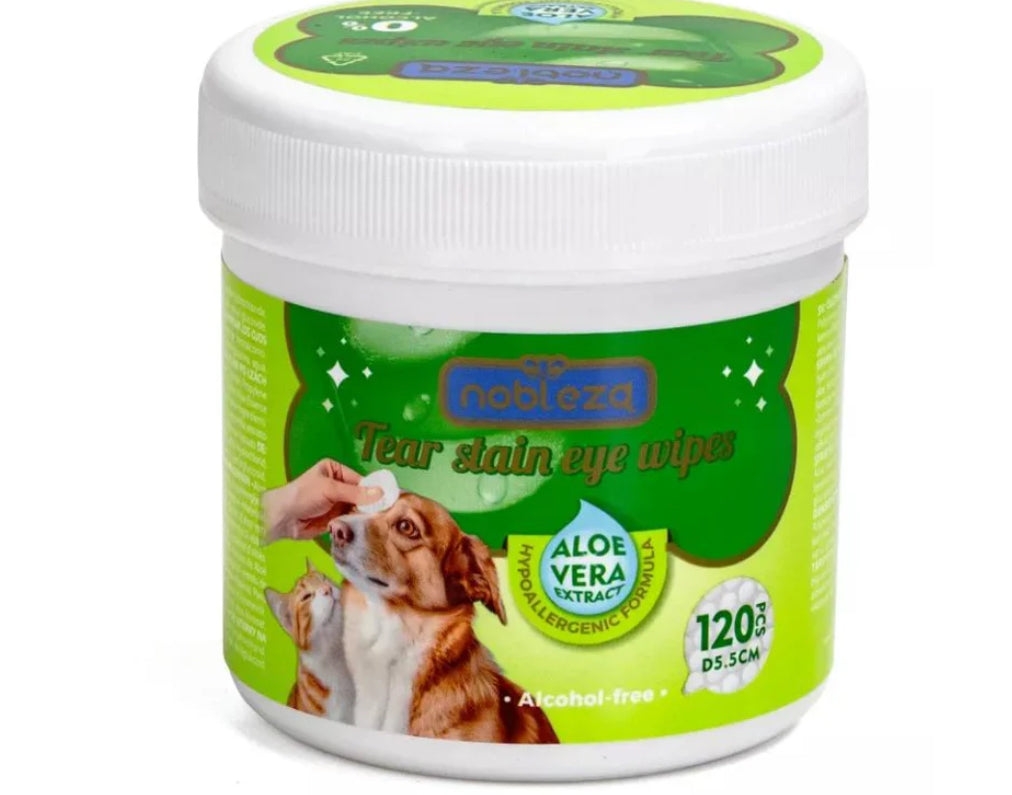 Dischetti di cotone per la pulizia occhi all’aloe vera formato da 120 pz