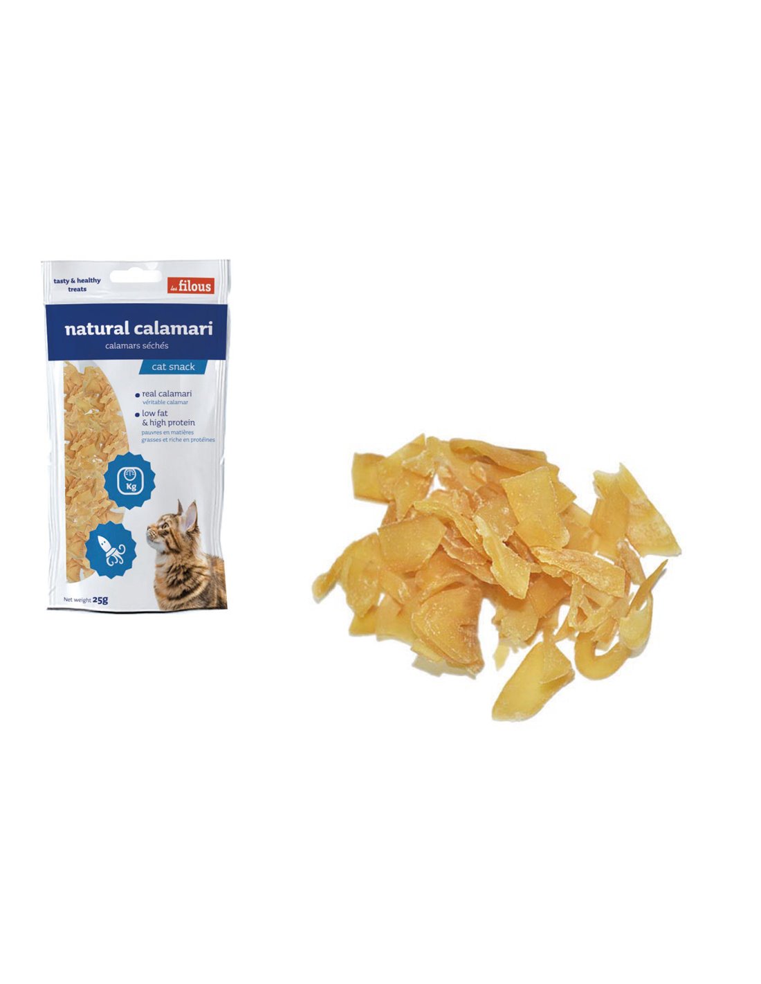 LES FILOUS CALAMARI NATURALI ESSICCATI