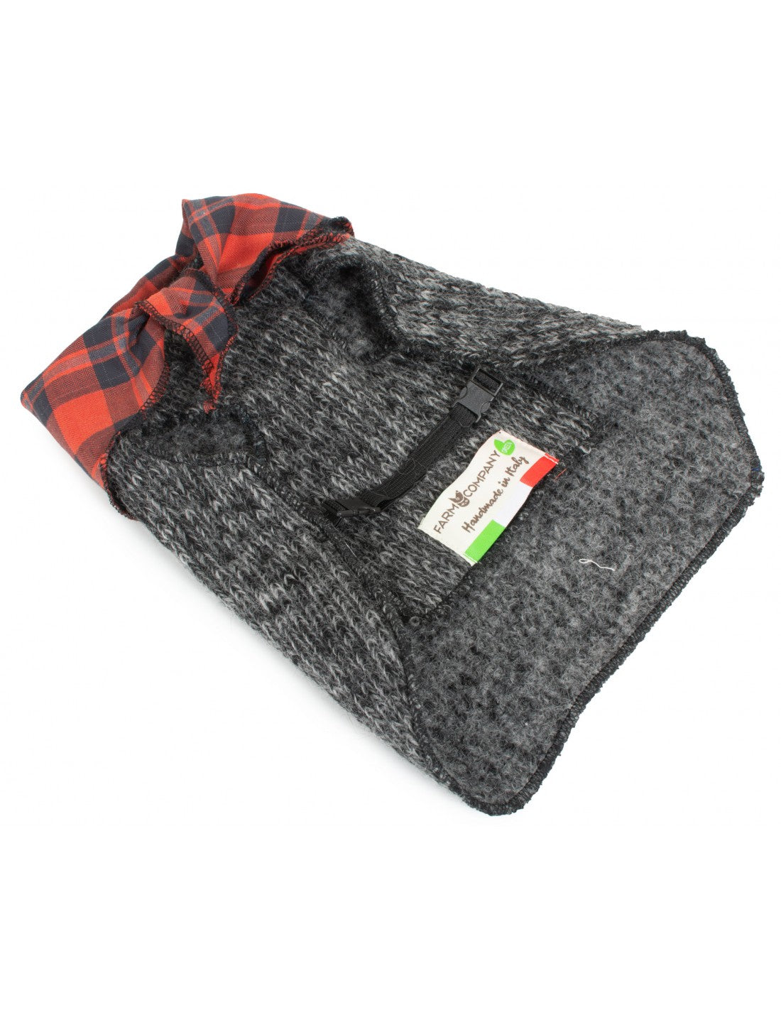 Farm Company CAPPOTTINO IN LANA CON BANDANA IN COTONE