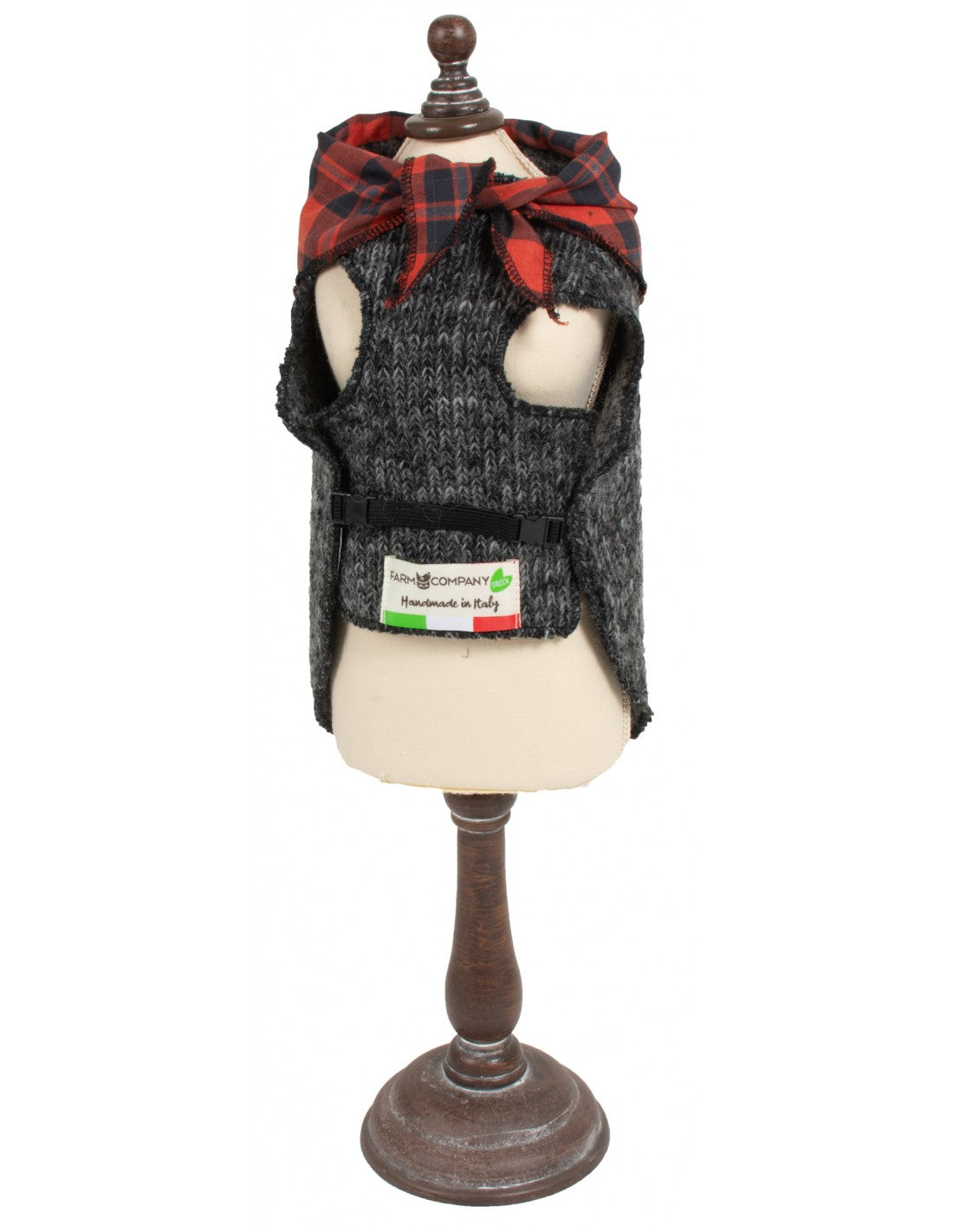 Farm Company CAPPOTTINO IN LANA CON BANDANA IN COTONE