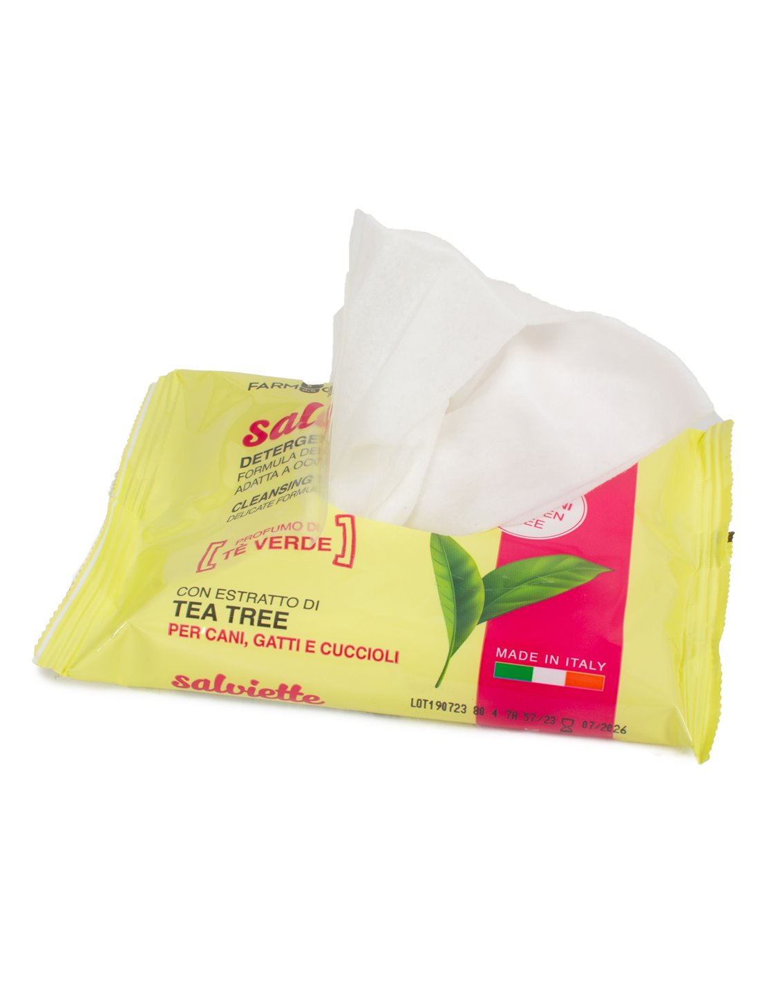 SALVIETTE OCCHI E ORECCHIE Con Tea tree e the verde