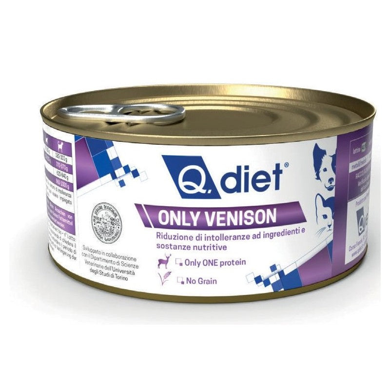 Q.diet Only Venison 150 gr /12 pezzi