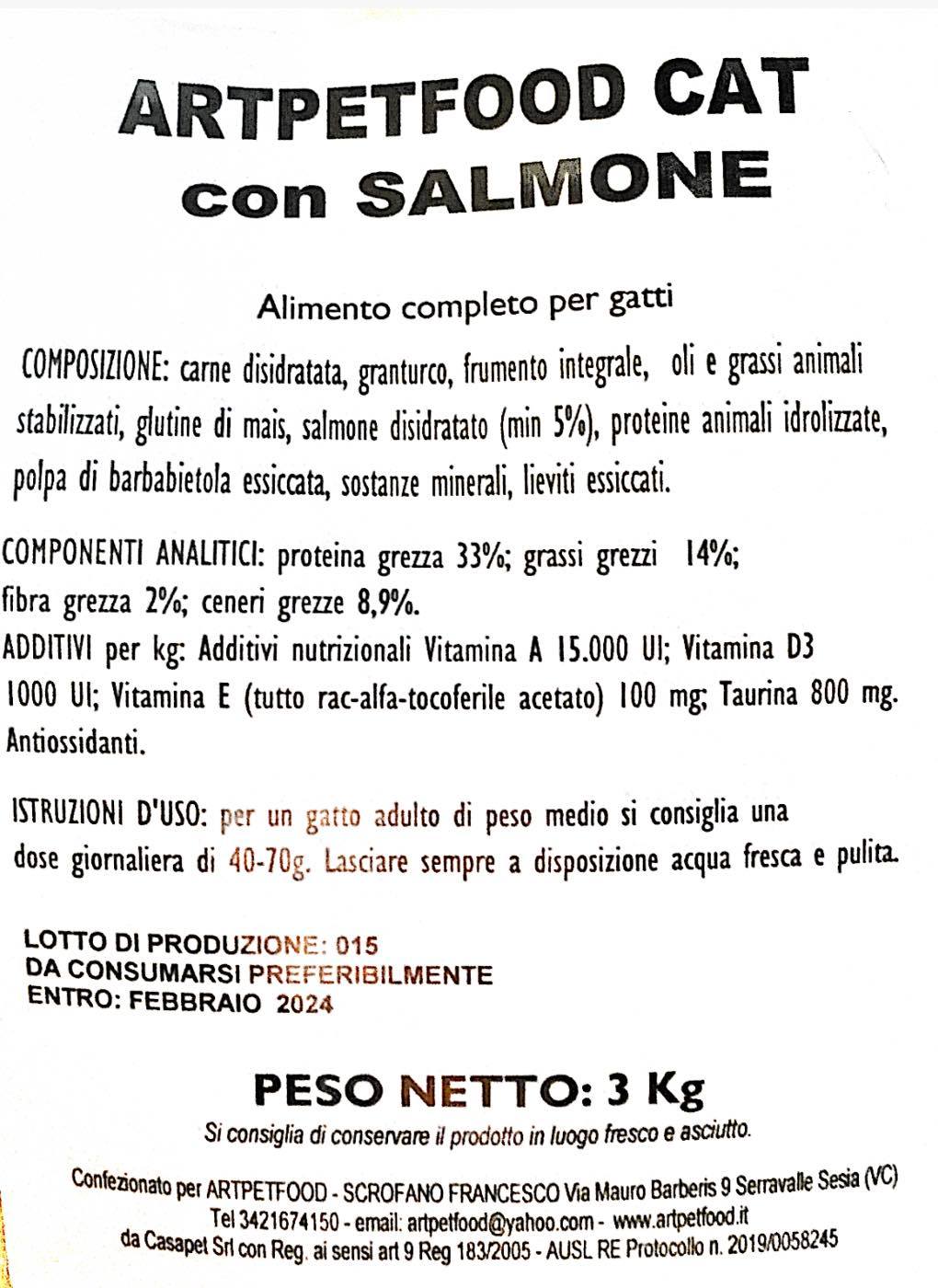 Cat Salmone alimento completo per gatti | 3 KG