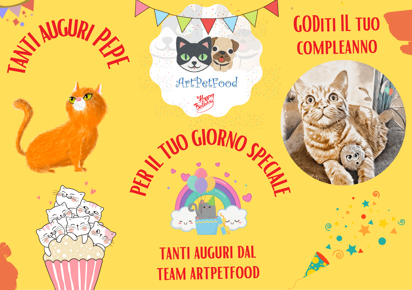 ARTPETBOX COMPLEANNO PER CANE E GATTO - artpetfood