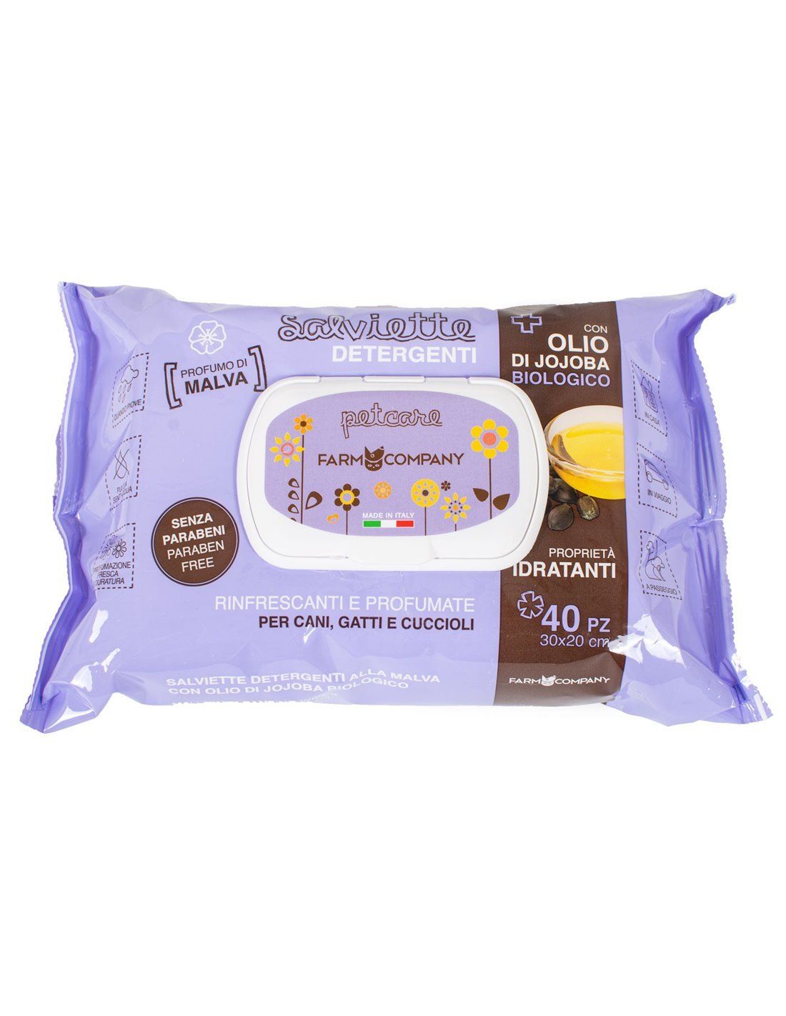 SALVIETTE UMIDIFICATE PER CANI E GATTI - artpetfood