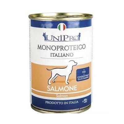 ALIMENTO UMIDO PER CANI UNICAMENTE SALMONE SENZA CEREALI 6 PEZZI X 400 GR - artpetfood