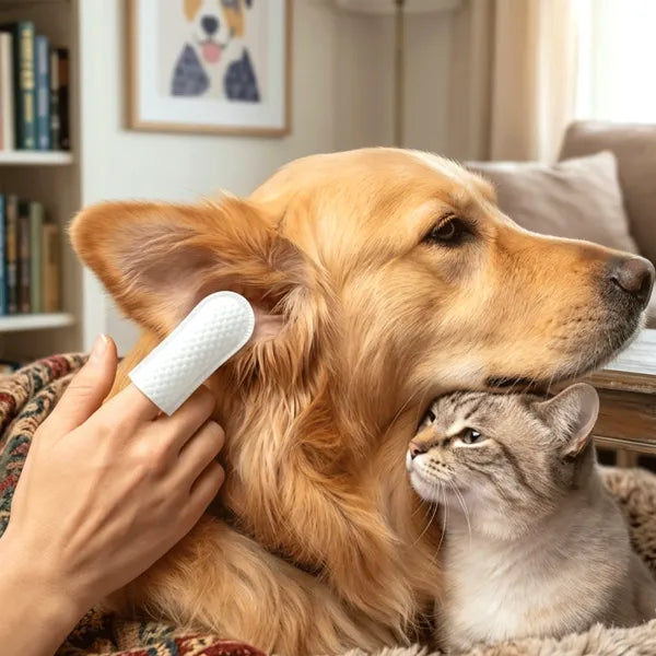Salviette detergenti per orecchie per cani e gatti da  50 pz