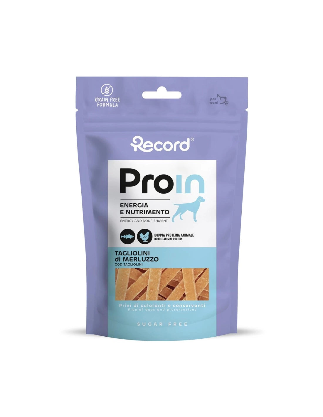 Snack naturale per cani ProIn con proteina base Pesce grain free da 75 gr