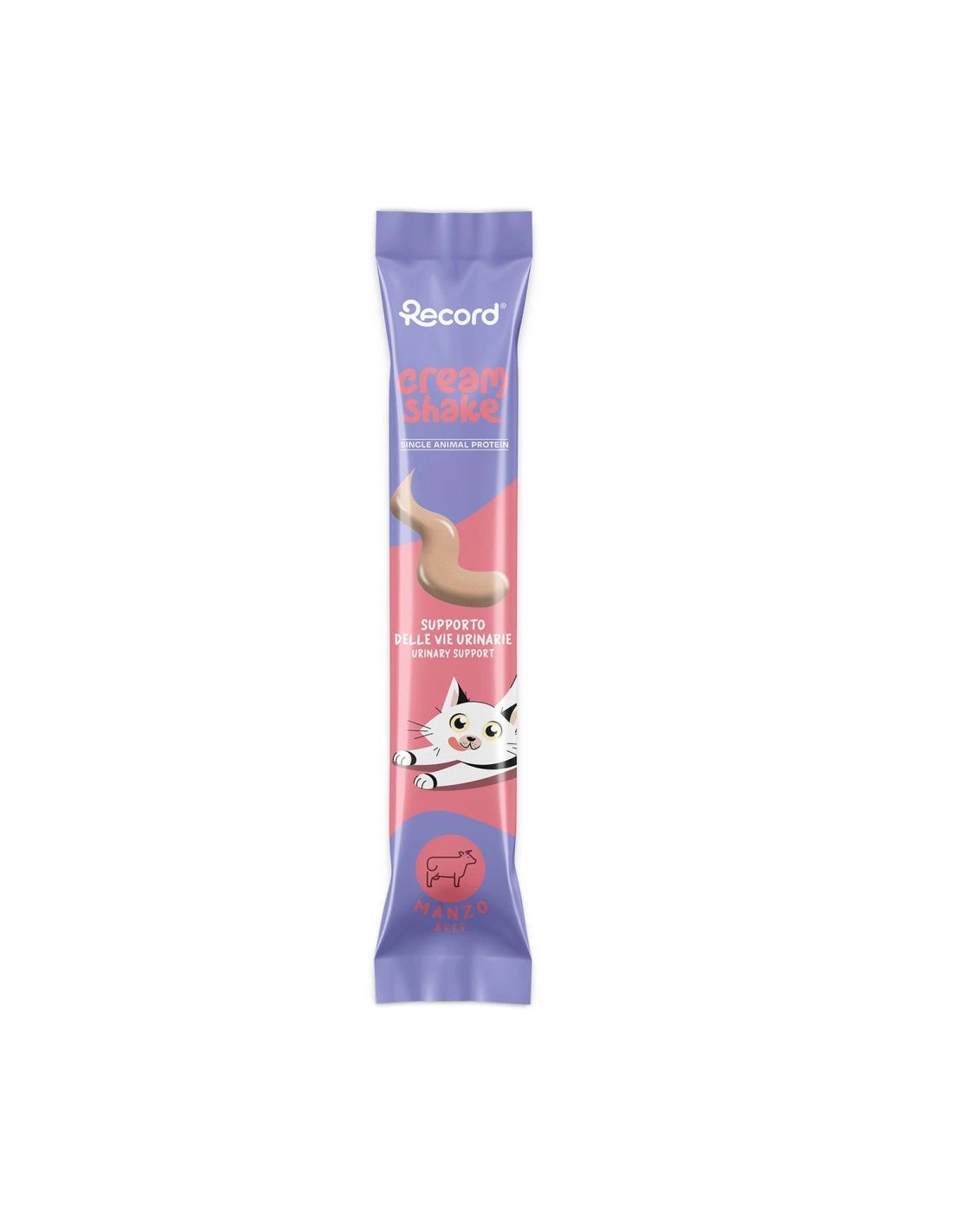Record Snack funzionali monoproteici per Gatti Cream Shake 7 pz da 12 Gr