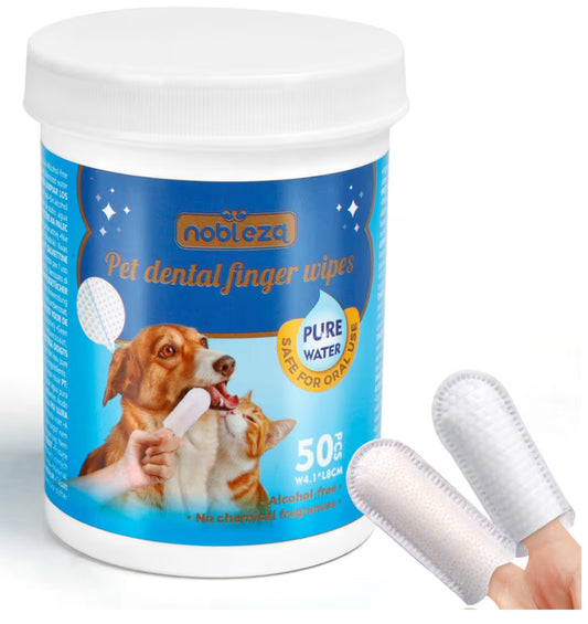 Salviettine da dito per la pulizia dei denti 50 pz