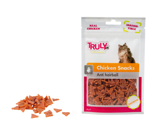 SNACK PER GATTI  CON POLLO ANTI-HAIRBALL / 50 GR