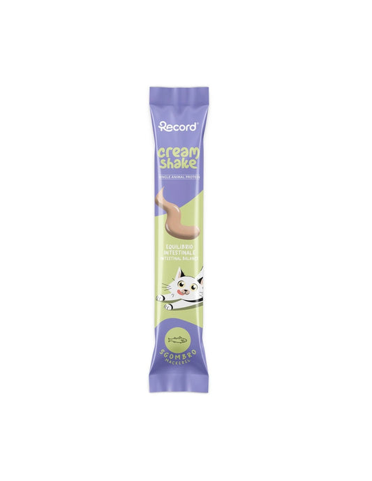 Record Snack funzionali monoproteici per Gatti Cream Shake 7 pz da 12 Gr