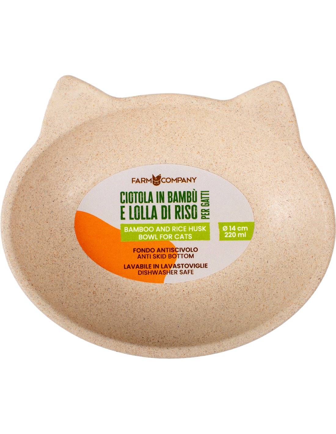 Farm Company CIOTOLA GATTO IN BAMBU E LOLLA DI RISO