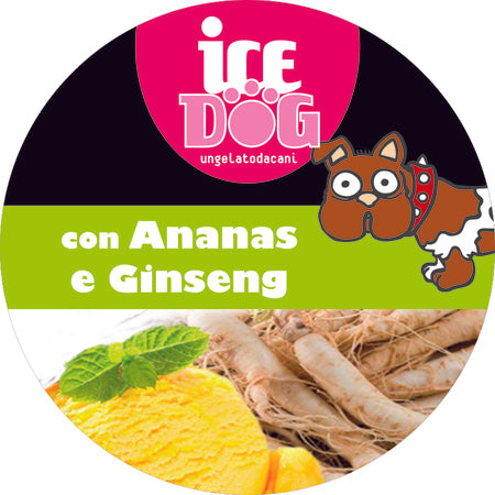 ICE DOG GELATO PER CANI CON ANANAS & GINSENG DA 60 GR
