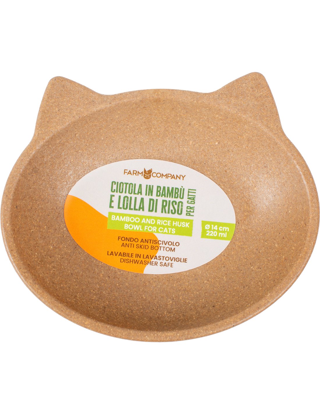 Farm Company CIOTOLA GATTO IN BAMBU E LOLLA DI RISO