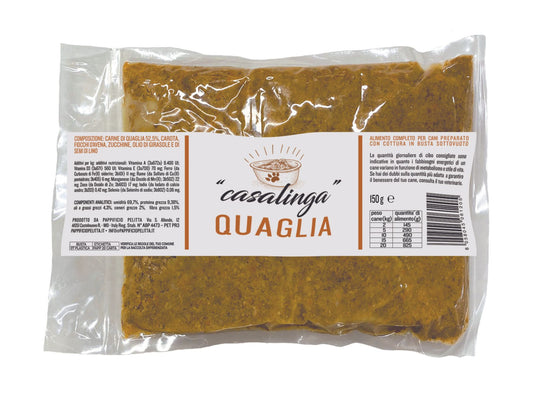 PAPPA COTTA IN BUSTA SOTTOVUOTO PER CANI DA 150 GR