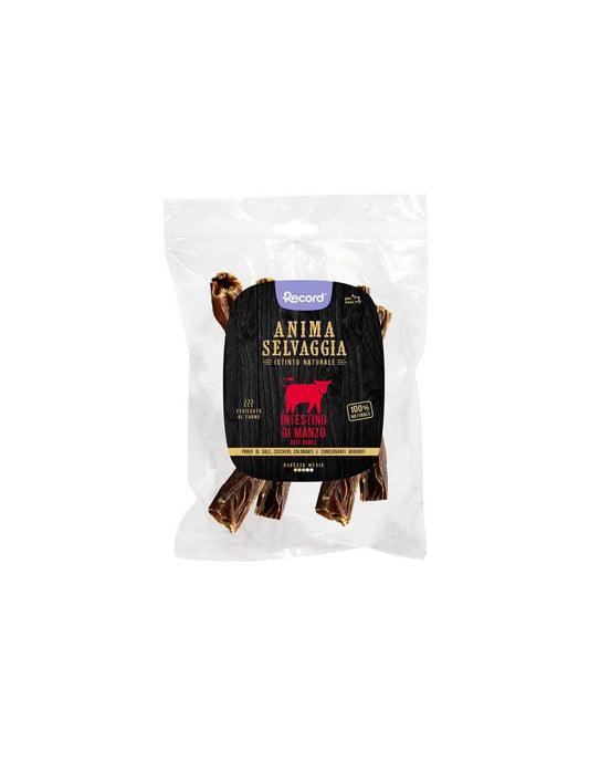 Snack carne essiccata per cani intestino manzo Anima Selvaggia 50 g