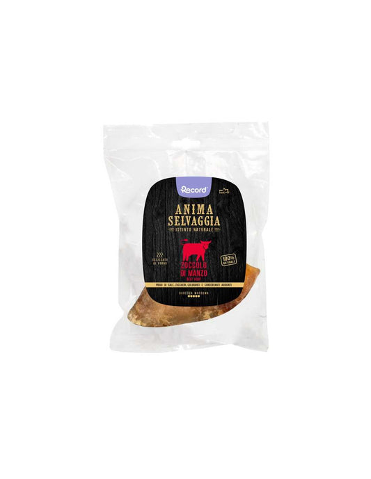 Snack carne essiccata per cani zoccolo manzo Anima Selvaggia 70 g