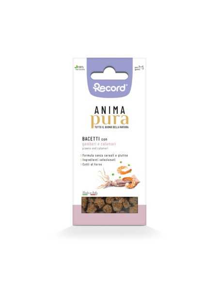Snack per gatti Bacetti Anima Pura Con Gamberi e Calamari  45 g