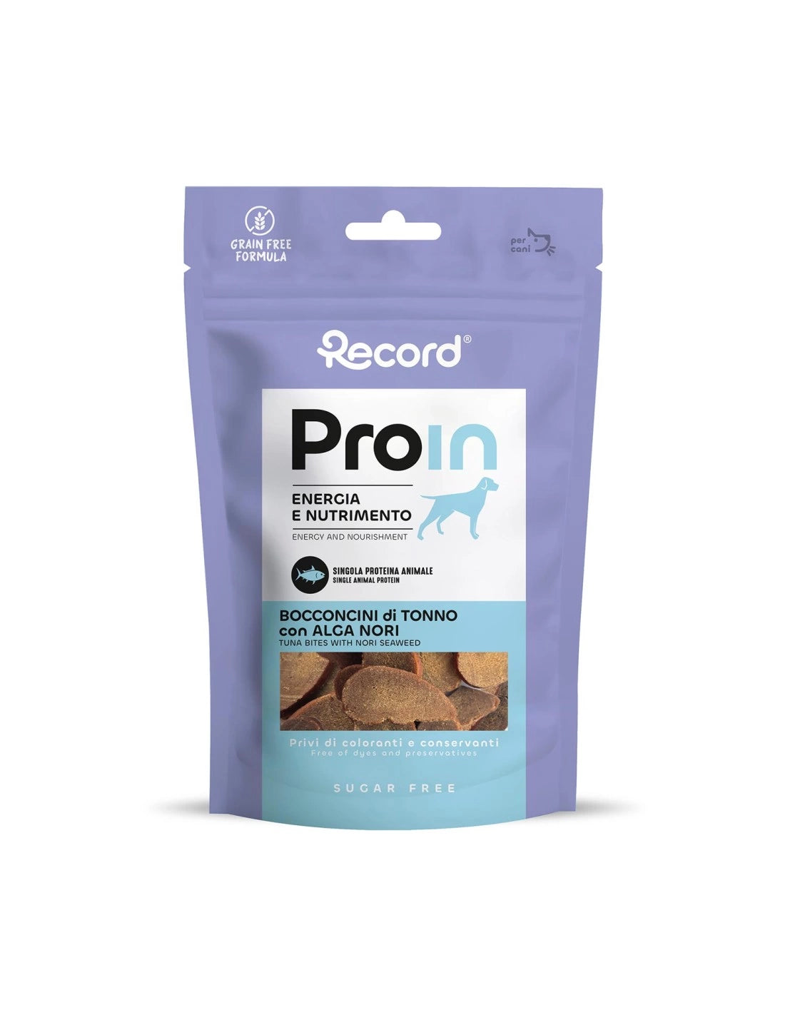Snack naturale per cani ProIn con proteina base Pesce grain free da 75 gr