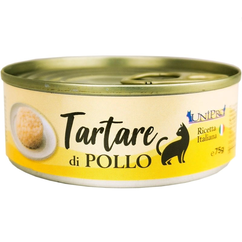 UniPro Tartare di Pollo 24 pezzi da 75g – Umido per Gatti