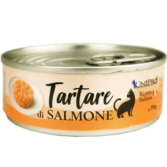 UniPro Tartare di Salmone 24 pezzi da 75g – Umido per Gatti