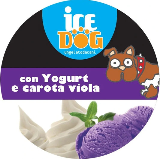 ICE DOG GELATO PER CANI CON YOGURT E CAROTA VIOLA