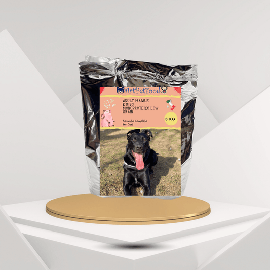 ALIMENTO COMPLETO PER CANI CON MAIALE e RISO LOW GRAIN - artpetfood