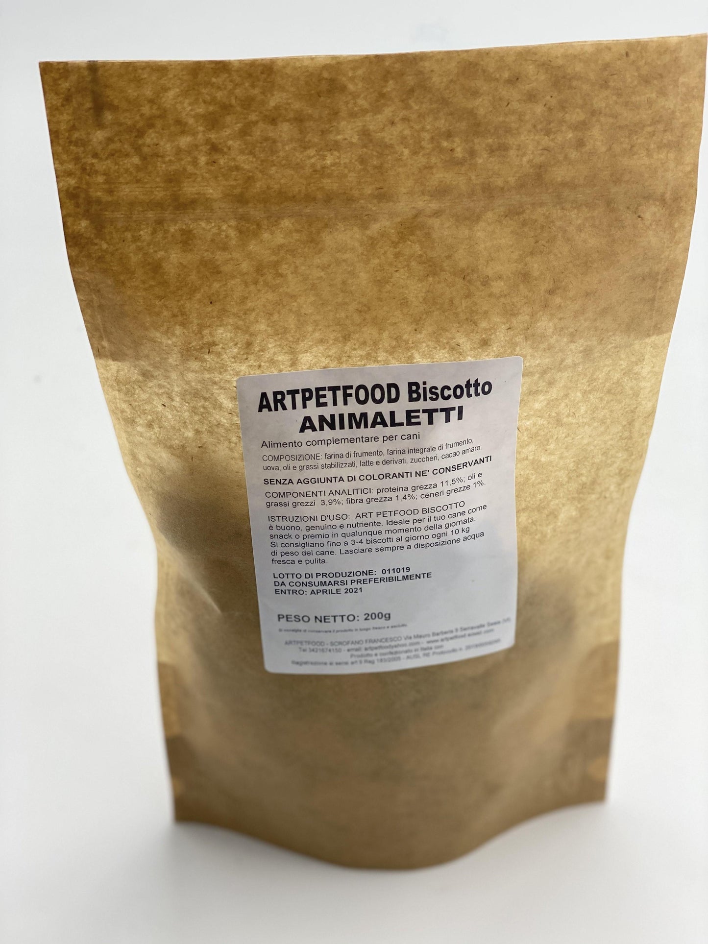 Biscotti Artigianali Animaletti latte e cacao - artpetfood