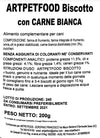 BISCOTTI ARTIGIANALI PER CANI COTTI AL FORNO CON CARNE BIANCA - artpetfood