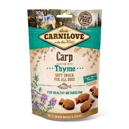BISCOTTI PER  CANI  ALLA CARPA ARRICCHITO CON TIMO SEMIUMIDI  SENZA CEREALI - artpetfood