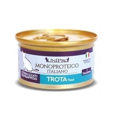 UMIDO PER GATTIMONOPROTEICO PER STERILIZZATI UNICAMENTE TROTA SENZA CEREALI 24 X 85 GR - artpetfood