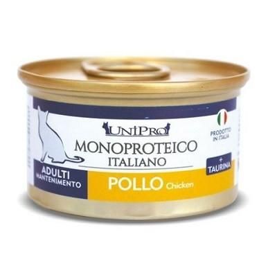 UMIDO PER GATTI MONOPROTEICO UNICAMENTE POLLO SENZA CEREALI   24 X 85 GR - artpetfood