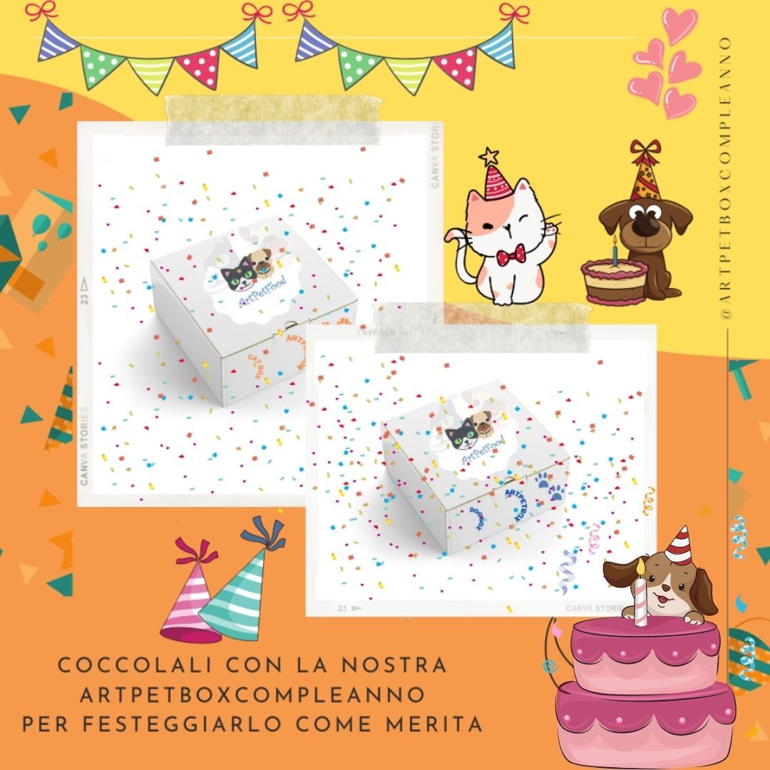 ARTPETBOX COMPLEANNO PER CANE E GATTO - artpetfood