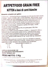 ALIMENTO COMPLETO E BILANCIATO PER GATTINI A BASE DI CARNE BIANCA SENZA GLUTINE - artpetfood