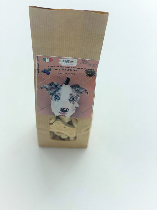 BISCOTTI ARTIGIANALI PER CANI CON MIRTILLO INTERO - artpetfood