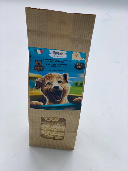 BISCOTTI ARTIGIANALI PER CANI MINI NAGUT ANTITARTARO PER CANI MINI E TOY - artpetfood