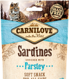 BISCOTTI PER GATTI SEMIUMIDI CARNILOVE CON SARDINE  E  PREZZEMOLO GRAIN FREE - artpetfood