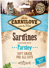 BISCOTTI PER GATTI SEMIUMIDI CARNILOVE CON SARDINE  E  PREZZEMOLO GRAIN FREE - artpetfood