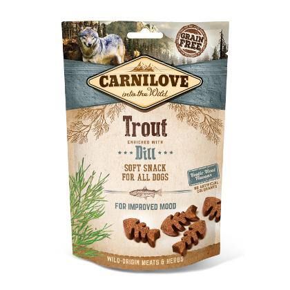 BISCOTTI PER  CANI  ALLA TROTA ARRICCHITO CON ANETO SEMIUMIDI  SENZA CEREALI - artpetfood