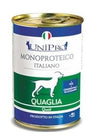 UMIDO CANE UNICAMENTE QUAGLIA SENZA CEREALI 6 PEZZI  X 400 GR - artpetfood